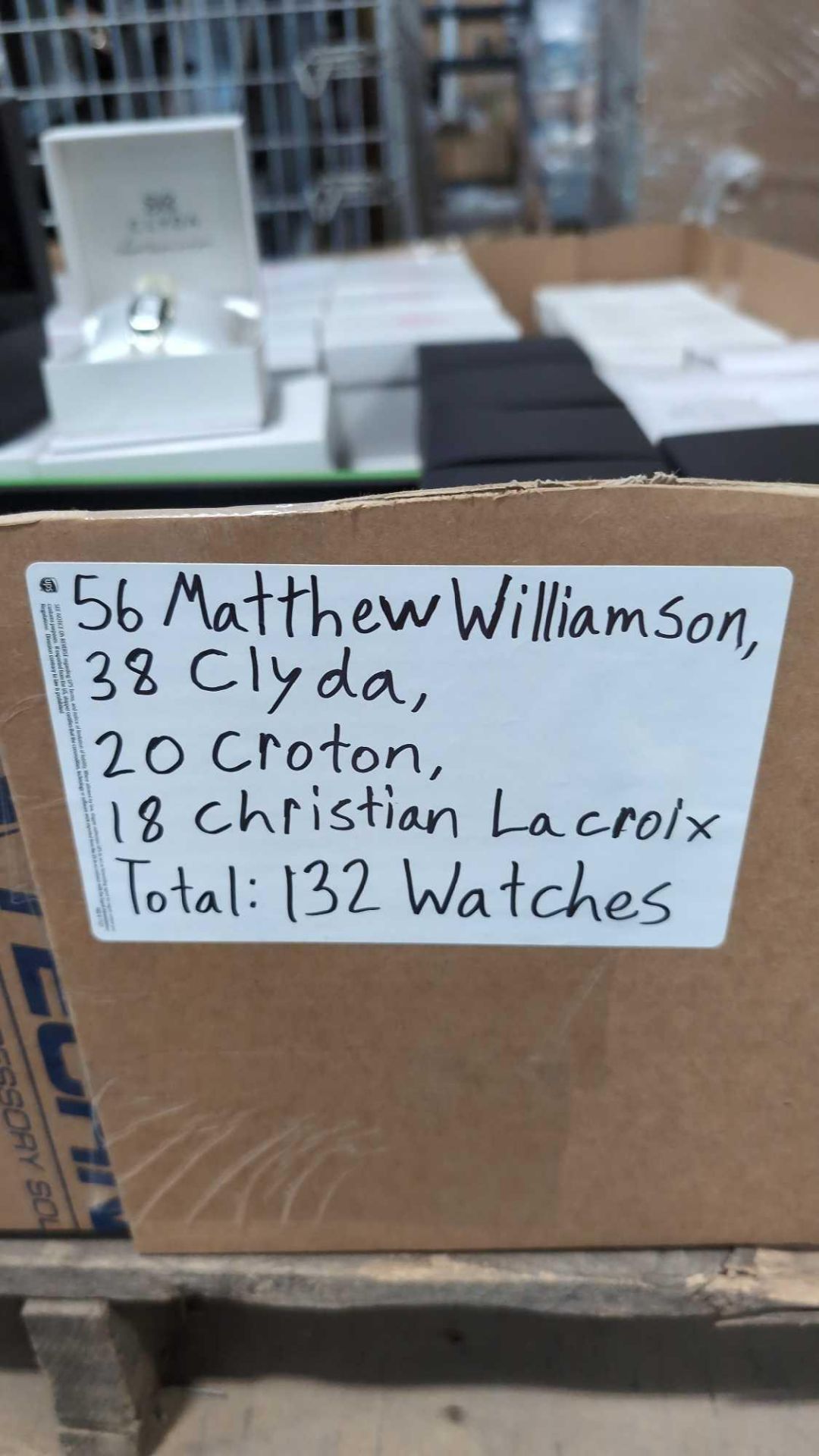 132 Watches: 56 Matthew Williamso, 38 clyda, 20 croton, 18 christian Lecroix - Image 2 of 13