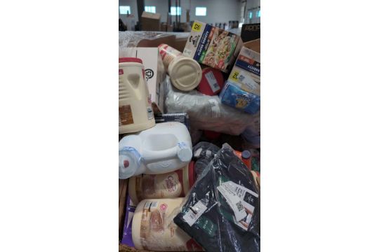 Big box store in a box: Coffee mats, Plates, Oatemal, Dreft, Pretzels, pet food, windex, intex blow - Image 2 of 7