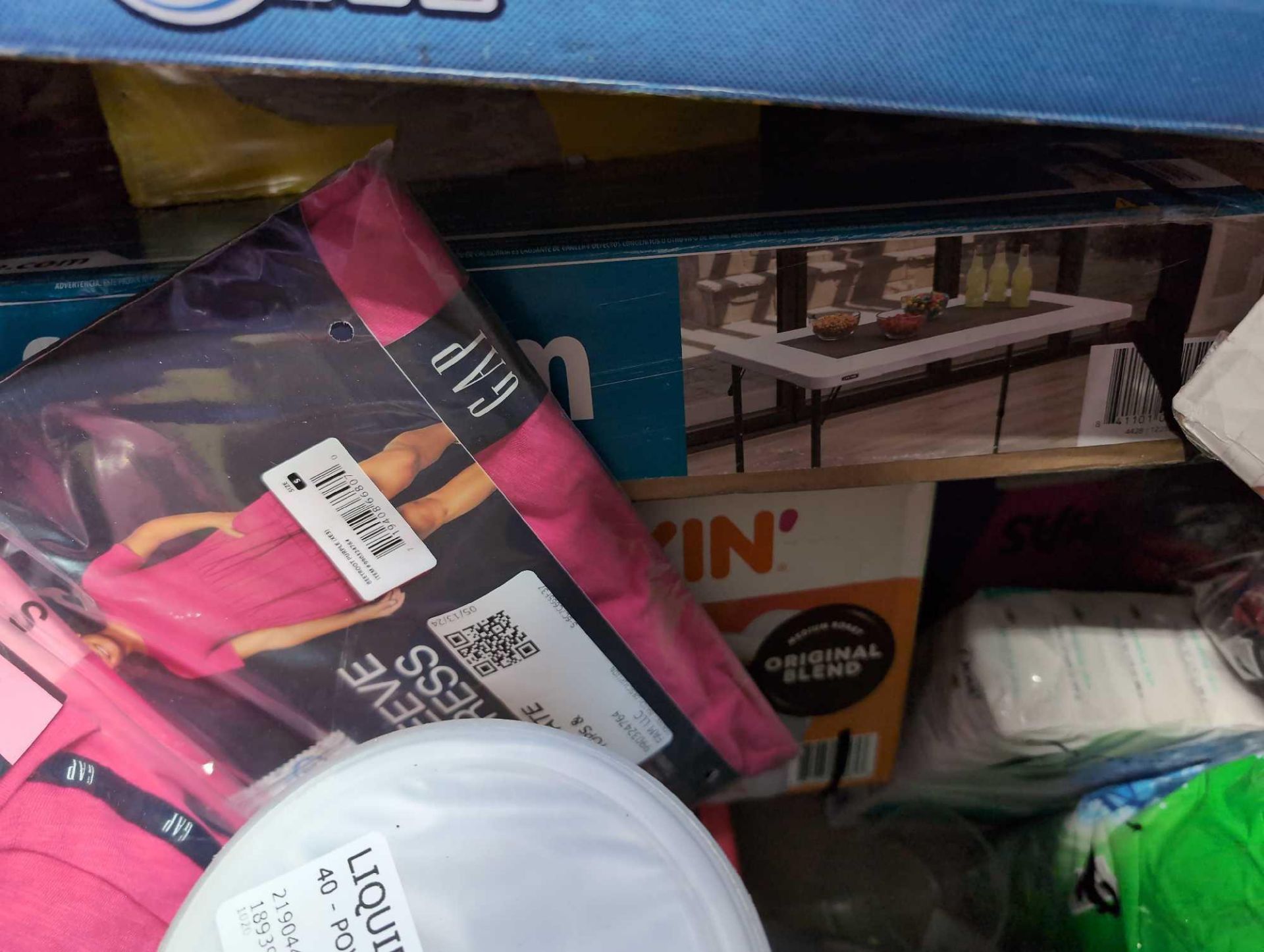 Big box store in a box, pampers, Sheets, Blanket, Intex blow up bed, swiffer wet cloths, gold fish, - Image 15 of 20