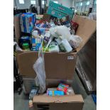 Big box store in a box: Nutrigrain, Soft hands, ziplic, popchips, dishwasher detergent, croutons, Ke