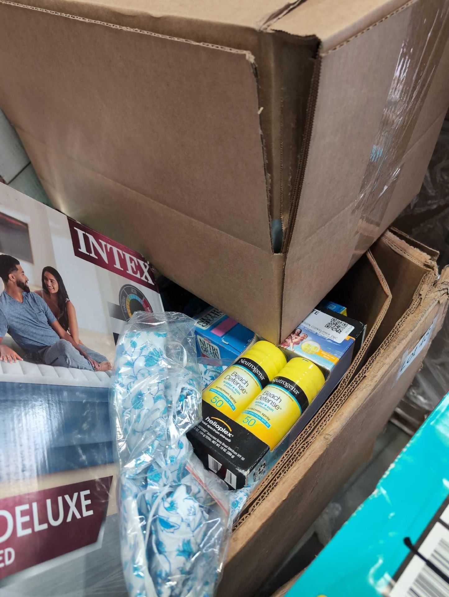 Big box store in a box, pampers, Sheets, Blanket, Intex blow up bed, swiffer wet cloths, gold fish, - Image 8 of 20