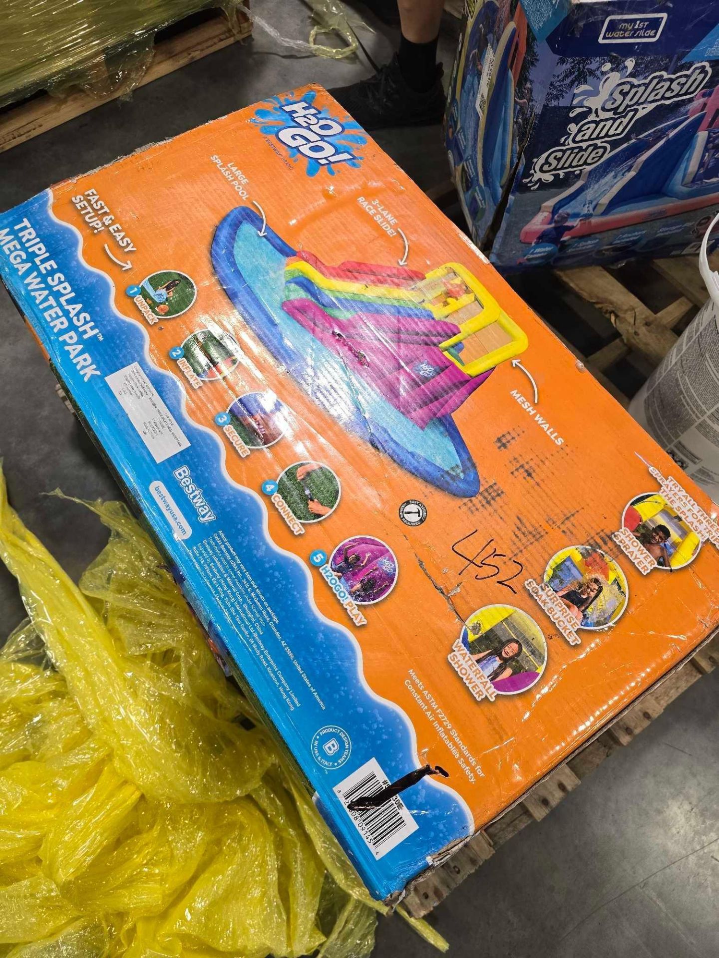 Splash Dry Cleaners eight sure to go triple splash mega water park splash and slide and ...