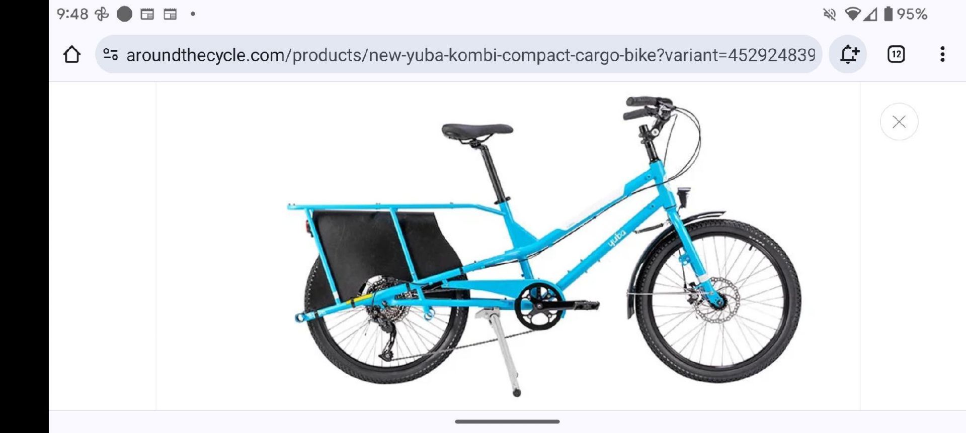 Yuba Kombi Cargo Bike - Image 3 of 9