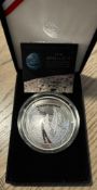 2019 Apollo II 50th Anniversary 5-oz Silver Proof Coin in Original Box & COA