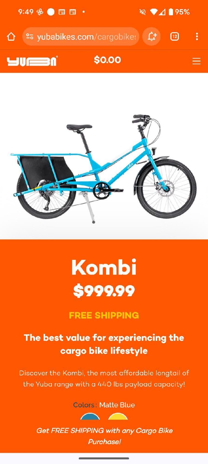 Yuba Kombi Cargo Bike