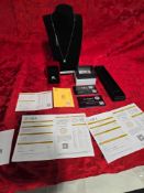 3 and 1 carat moissanite sterling silver band 1 carat blue moissanite necklace