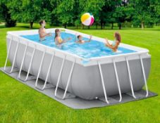 Keter box, and Intex Prism Rectangular Pool