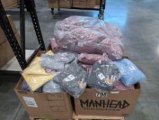 Pallet of Kemper Clothing, shirts, sweatshirts