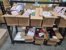 Rolling rack of health and beauty: mushrooms, Seamoss/Shilajit supplements, lots of D'or24k, Chic fo