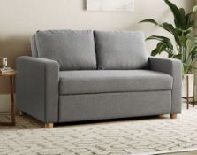 tyler Convertible Sofa Grey Boucle, Serta