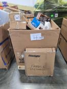 Art glass appears broke, kneading massager, vtech toy, tissue paper, blinds blankets and more