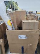 Mop handle, Rug, Angle broom, bubble wrap, and more