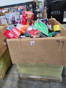big box store in a box: Bens rice, Barilla pasta, vinegar, nature valley bars, soup mix, popcon, ket
