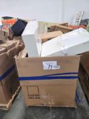 trones, plastic bin, and miscellaneous