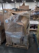 Misc furniture, Chairs, bar chair, motor piece, plastic bottles and more