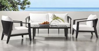 Madrid Collection 4 Piece Deep Seating Patio Set MSRP $1,999