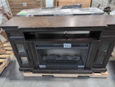 Two fireplace consoles, shows some damage