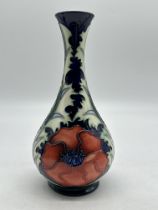 Moorcroft Pottery - Poppy Pattern Vase. Good cond