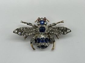 Late 19th Century Victorian Diamond ,Sapphire and