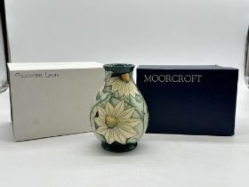 Moorcroft Pottery - Summer Lawn Pattern Vase. Goo