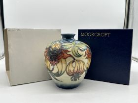 Moorcroft Pottery - Anna Lily Pattern Vase. Good