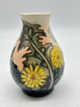 Moorcroft Pottery - Dandelion Pattern Vase. Good