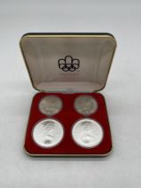Cased Olympic Uncirculated Coins - Series V Olympi
