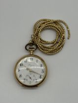 14ct Gold Longines Pocket watch with Gold Plated B