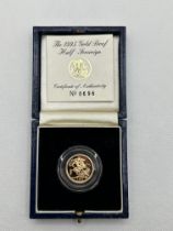 1995 Gold Proof Half Sovereign.