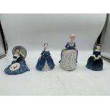 Blue Royal Doulton ceramic figurines