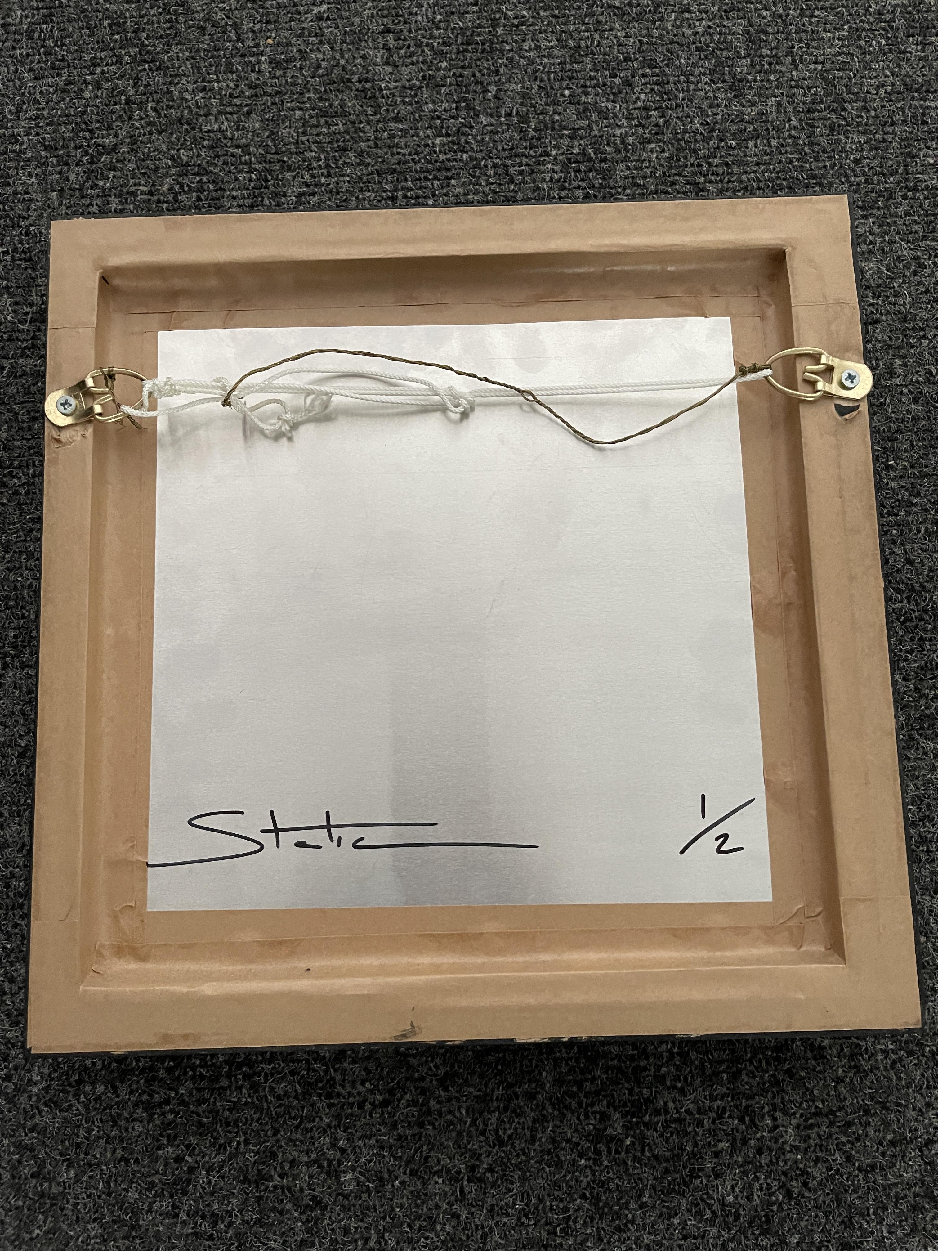 3D Artwork signed ""Static"" 1/2 (one of two). - Image 10 of 12