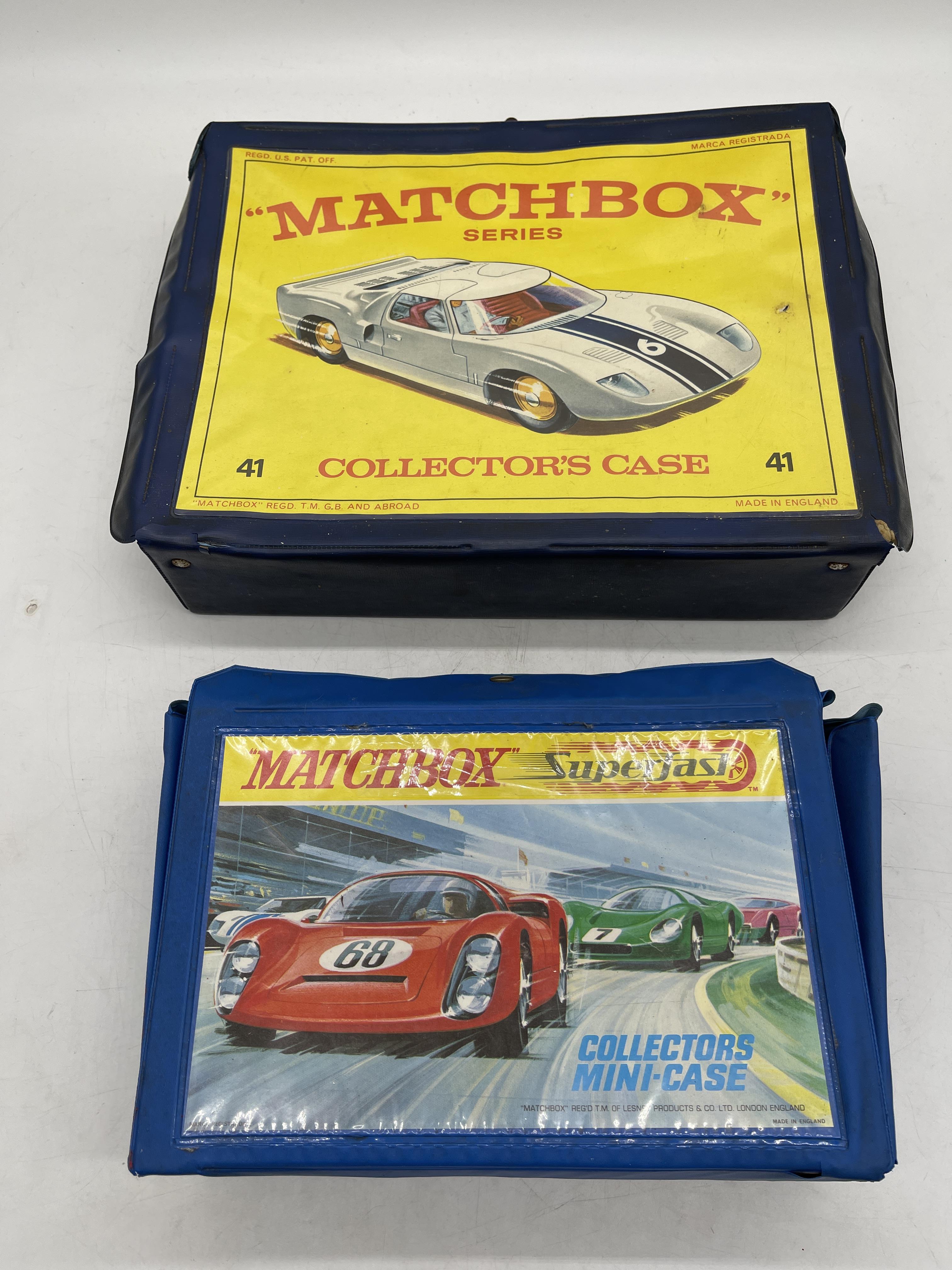 Two boxes of vintage play-worn vehicles