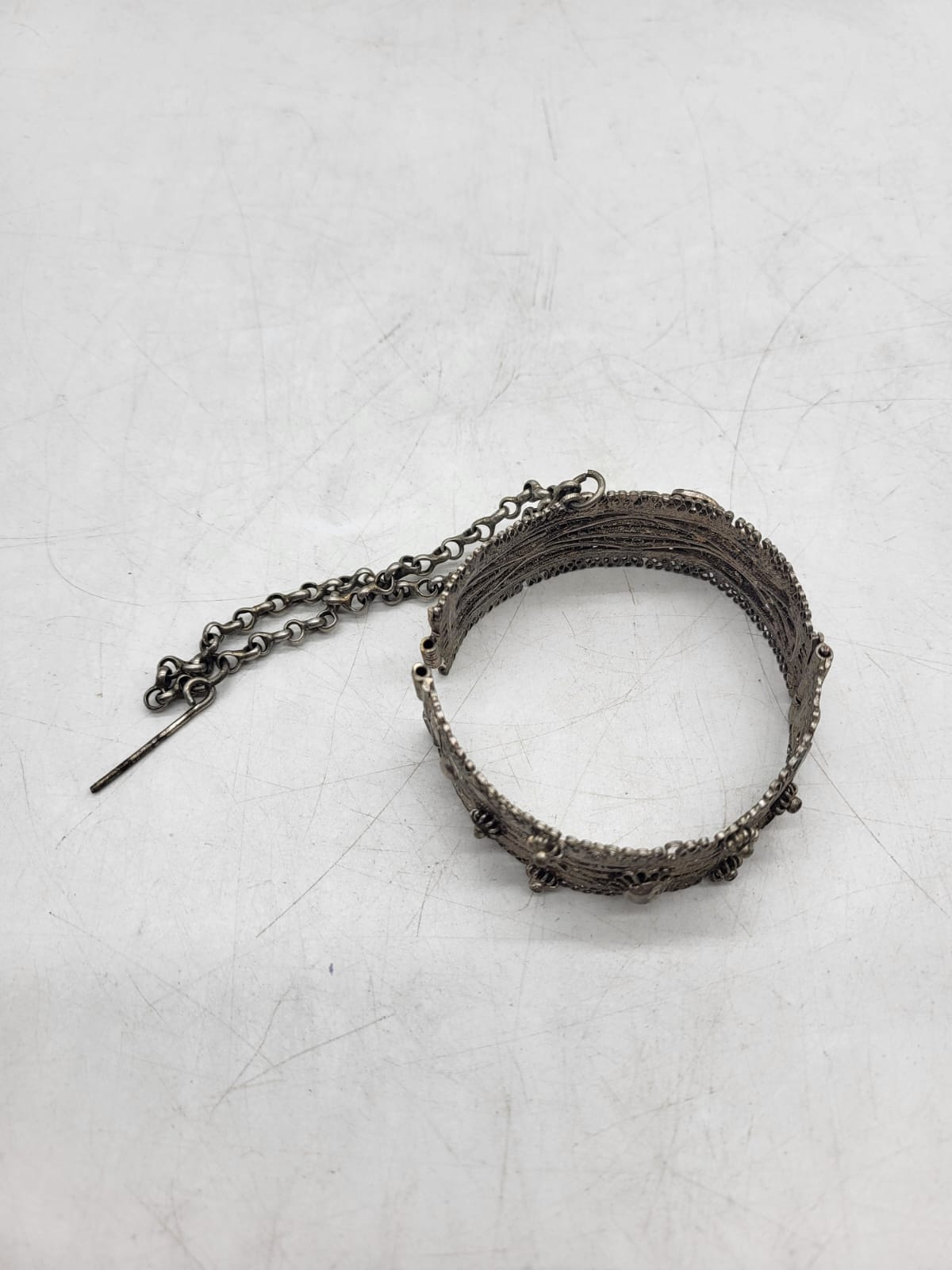 Two Silver Bracelet and Silver Coloured Bangle. T - Image 15 of 19