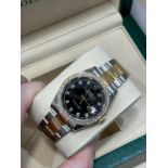 Rolex Datejust 36mm Steel&Yellow Gold with Factory diamond dial&bezel126283RBR 2019 with box/papers