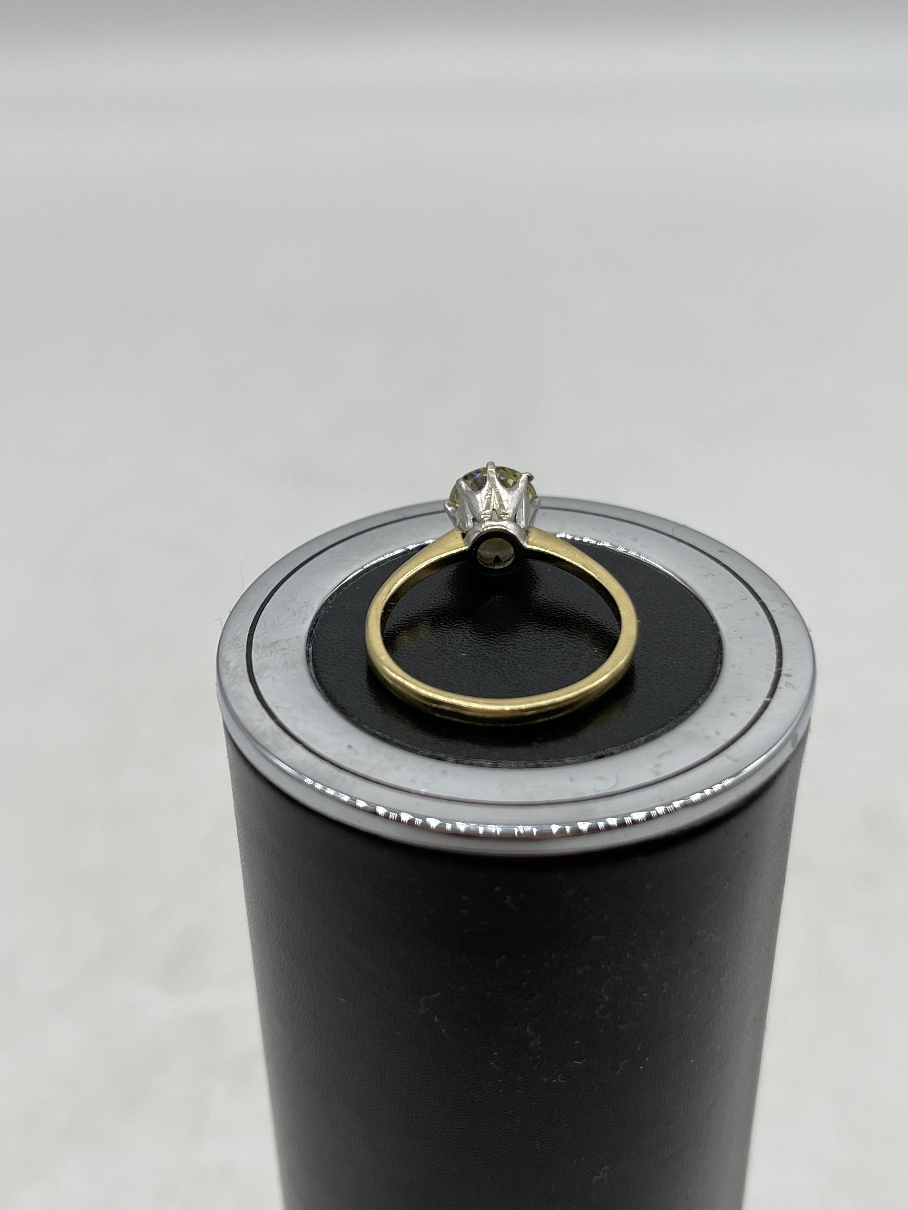 18ct 1ct Solitaire hallmarked Diamond Ring - Image 3 of 7