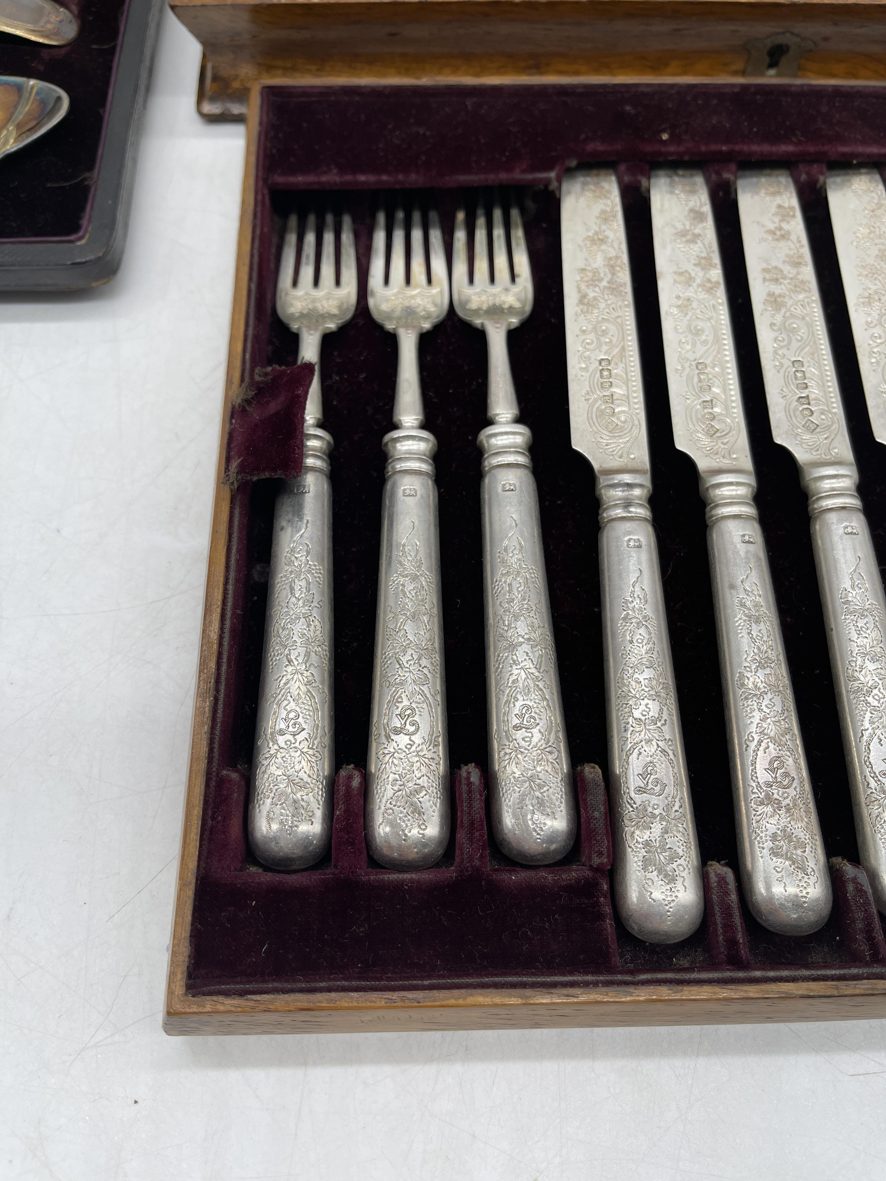 Two Silver Cutlery sets - Image 8 of 11