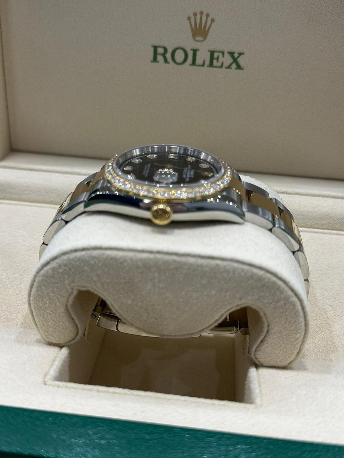 Rolex Datejust 36mm Steel&Yellow Gold with Factory diamond dial&bezel126283RBR 2019 with box/papers - Image 3 of 8