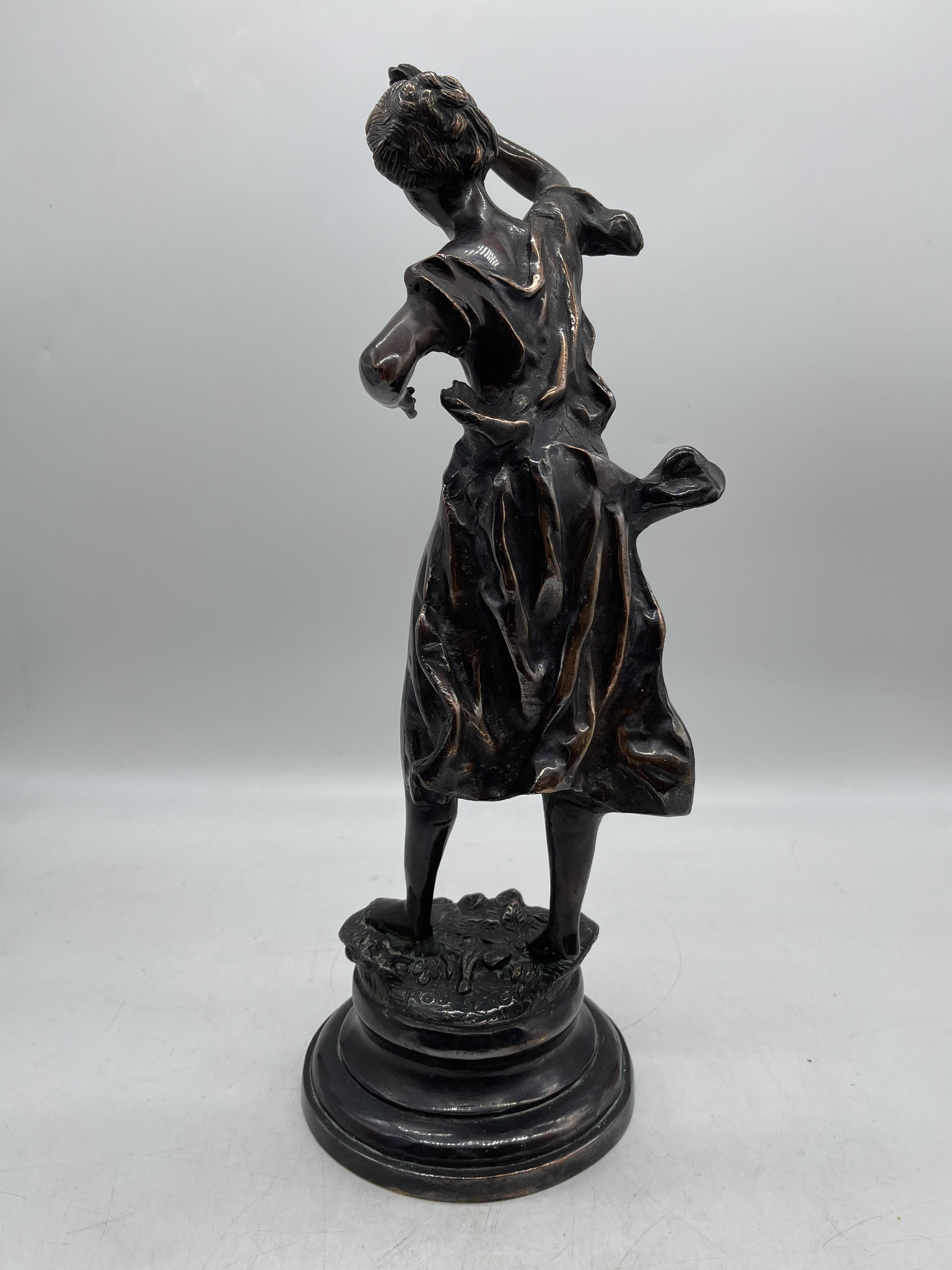 Bronze Statue signed after Rousseau - Image 3 of 9