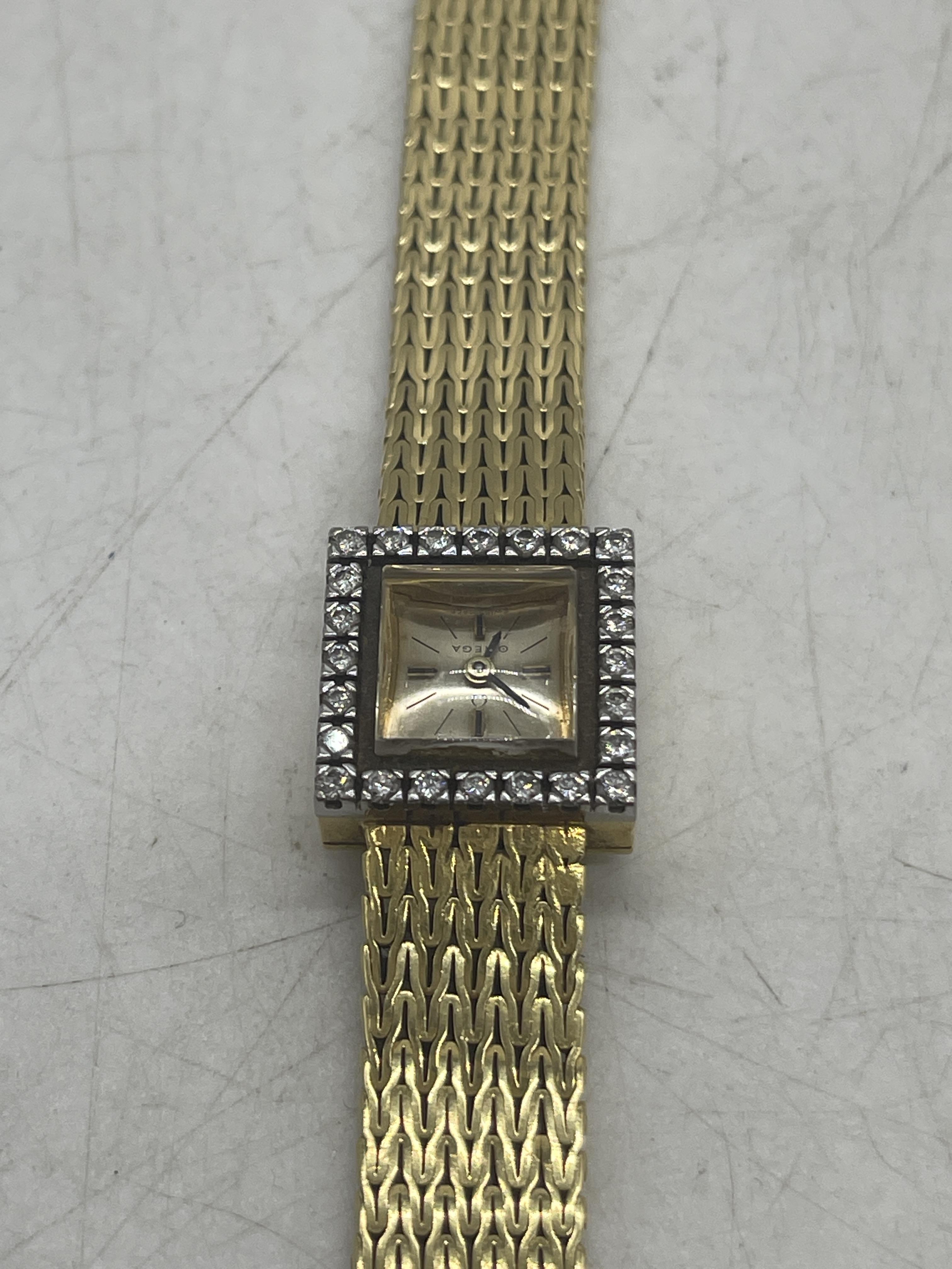 Omega 18ct Hallmarked Gold Ladies Watch. - Image 5 of 12