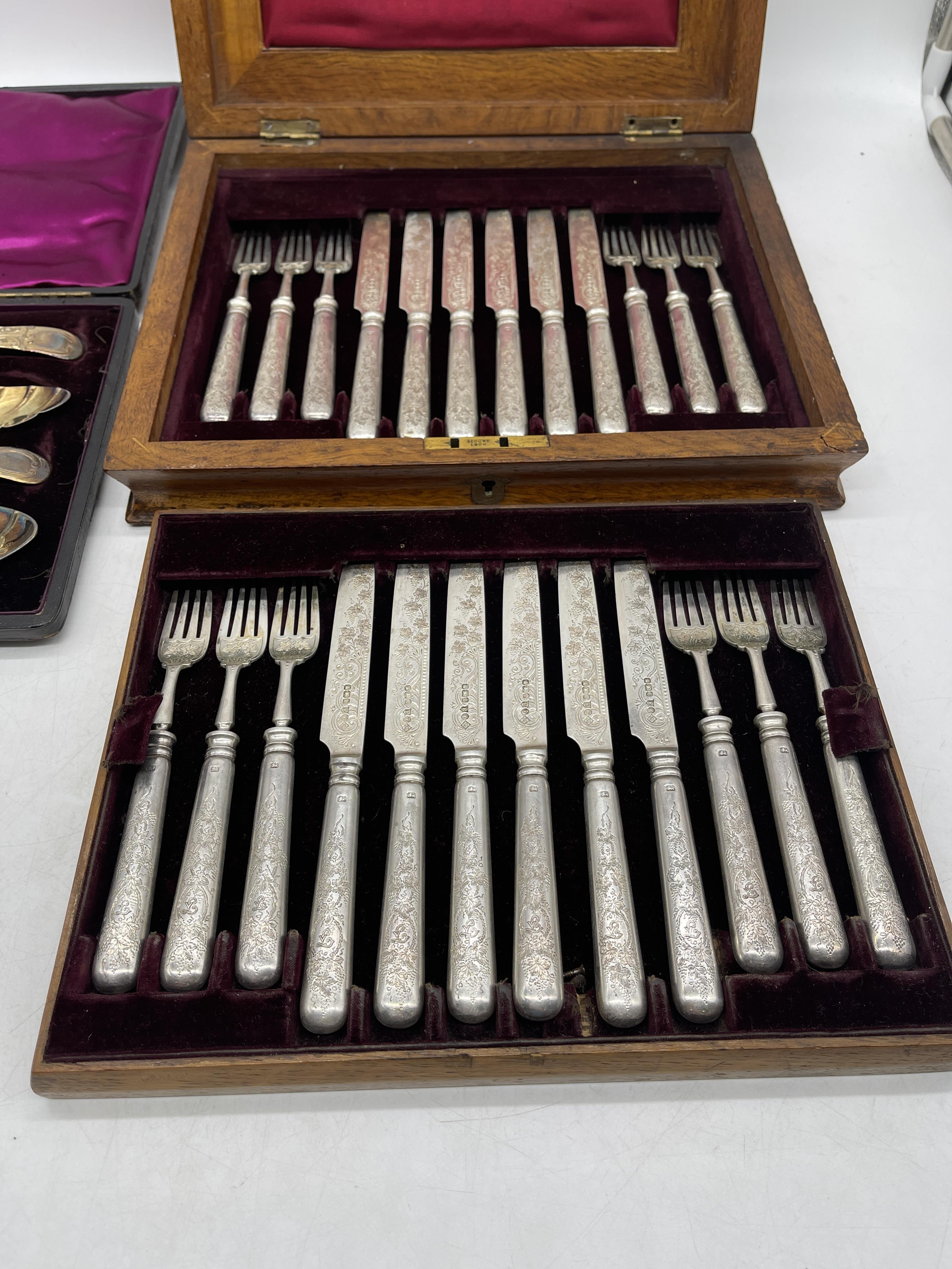 Two Silver Cutlery sets - Image 3 of 11