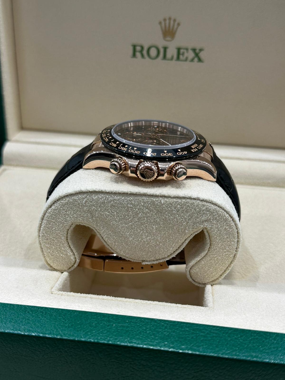 Rolex Daytona Chocolate with Leather bracelet 116515LN 2013 with box and papers. - Image 3 of 8