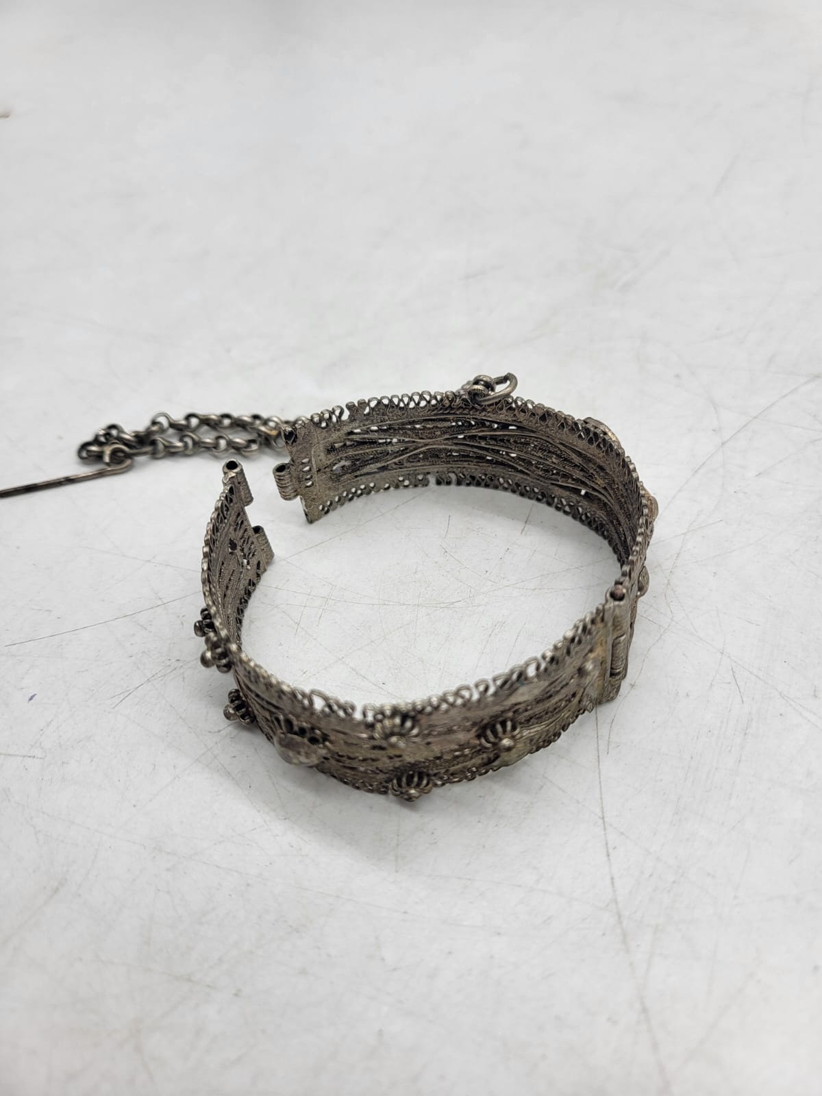 Two Silver Bracelet and Silver Coloured Bangle. T - Image 17 of 19