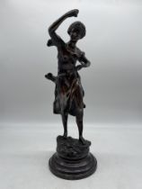 Bronze Statue signed after Rousseau