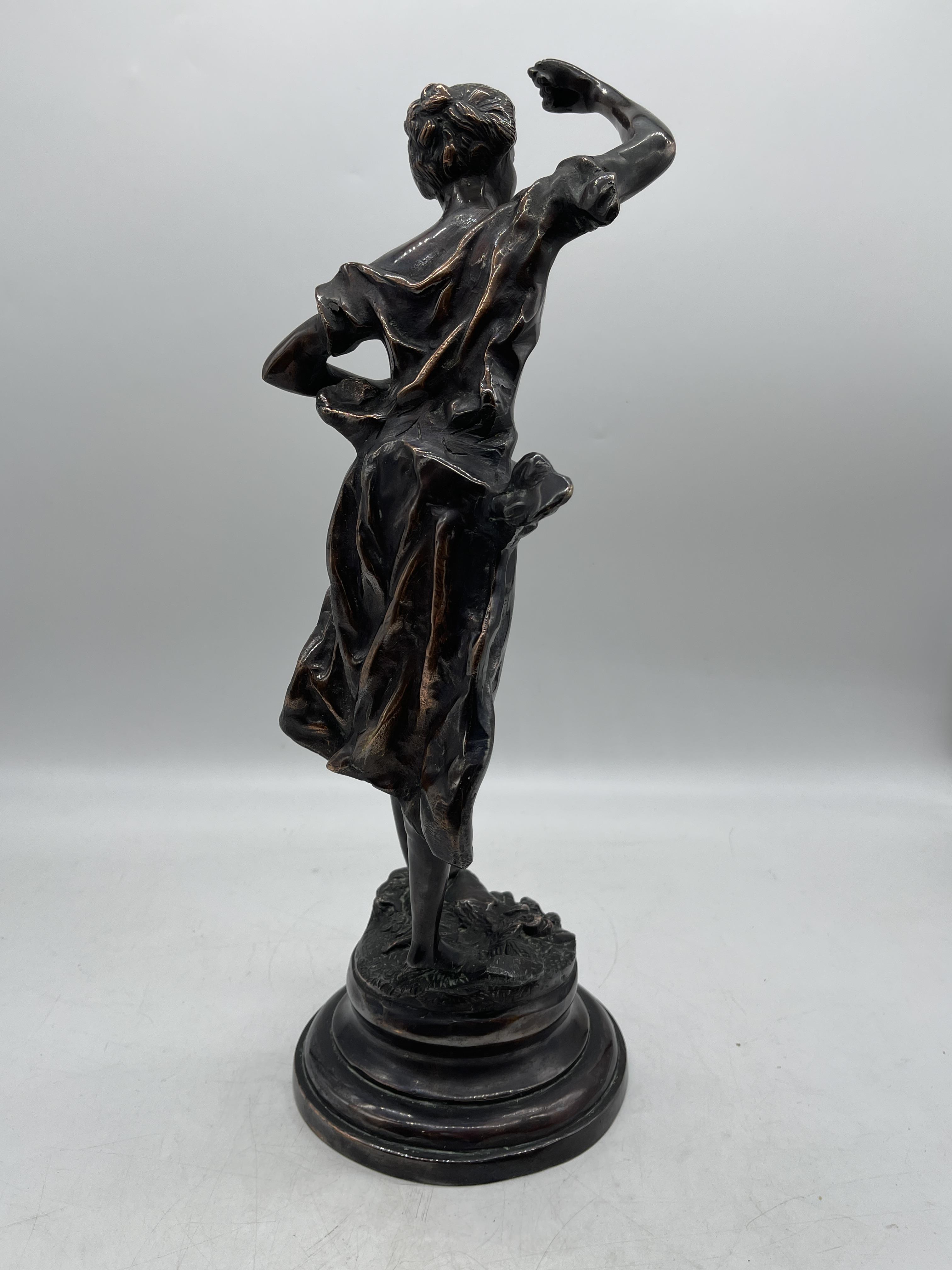 Bronze Statue signed after Rousseau - Image 4 of 9
