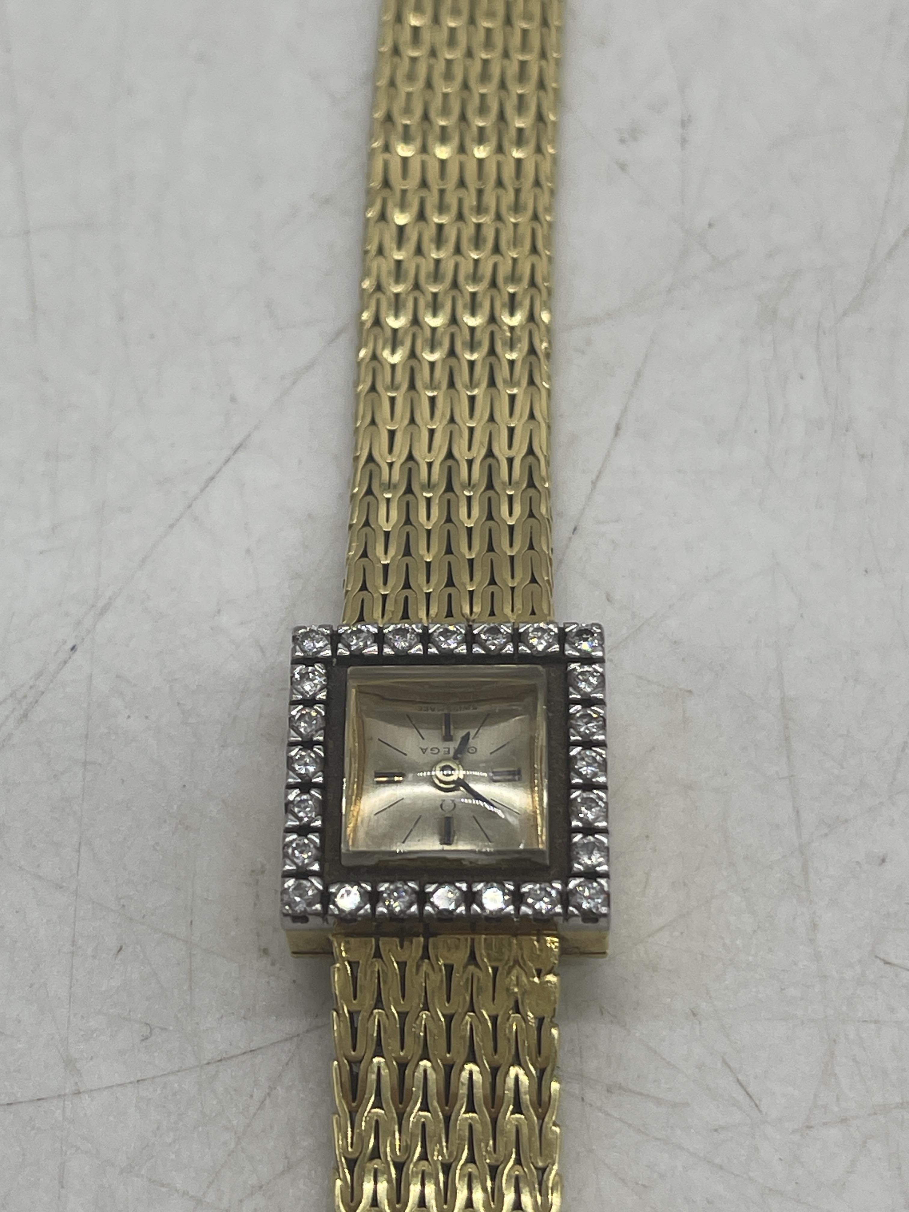 Omega 18ct Hallmarked Gold Ladies Watch. - Image 2 of 12