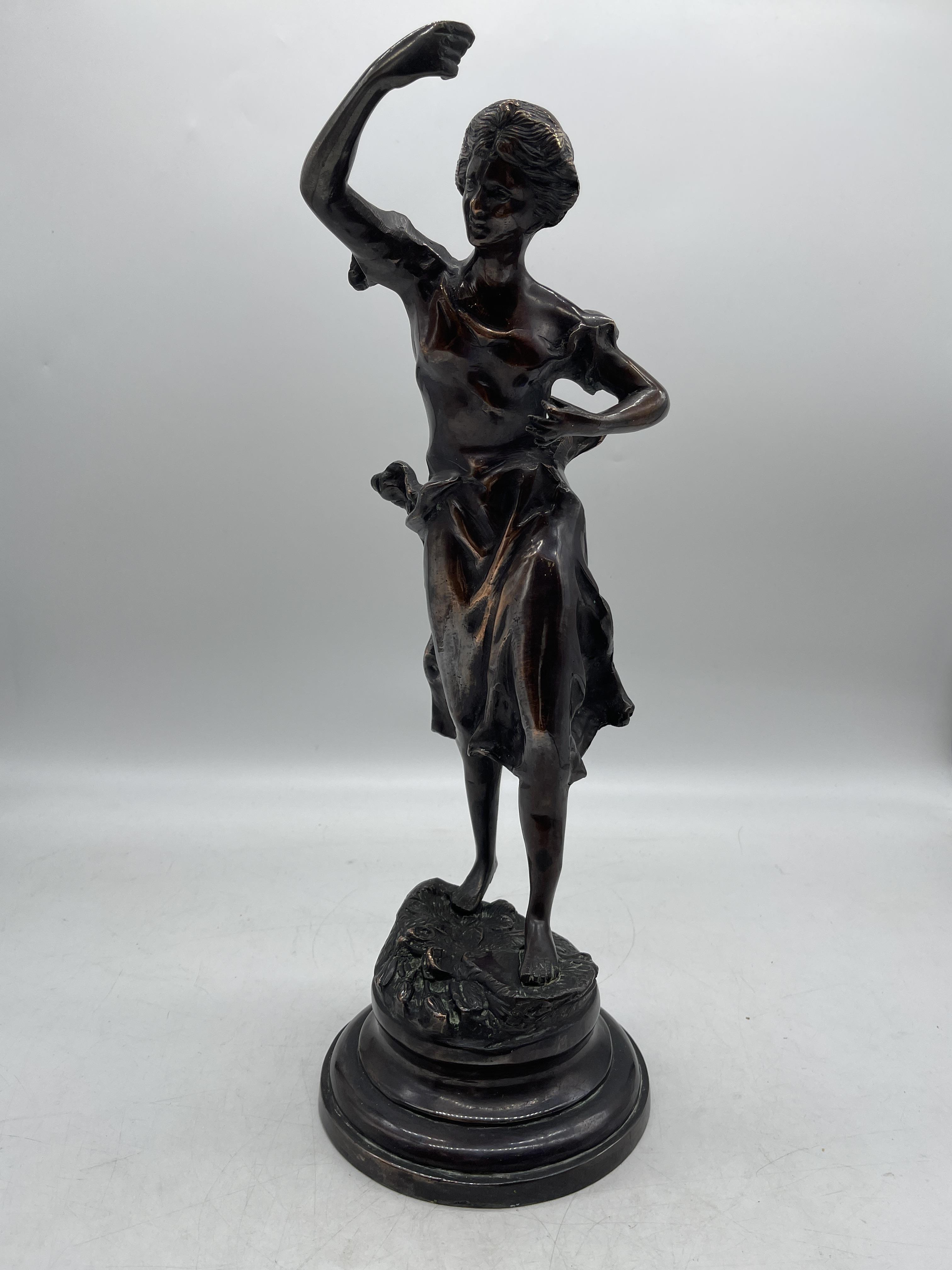 Bronze Statue signed after Rousseau - Image 6 of 9