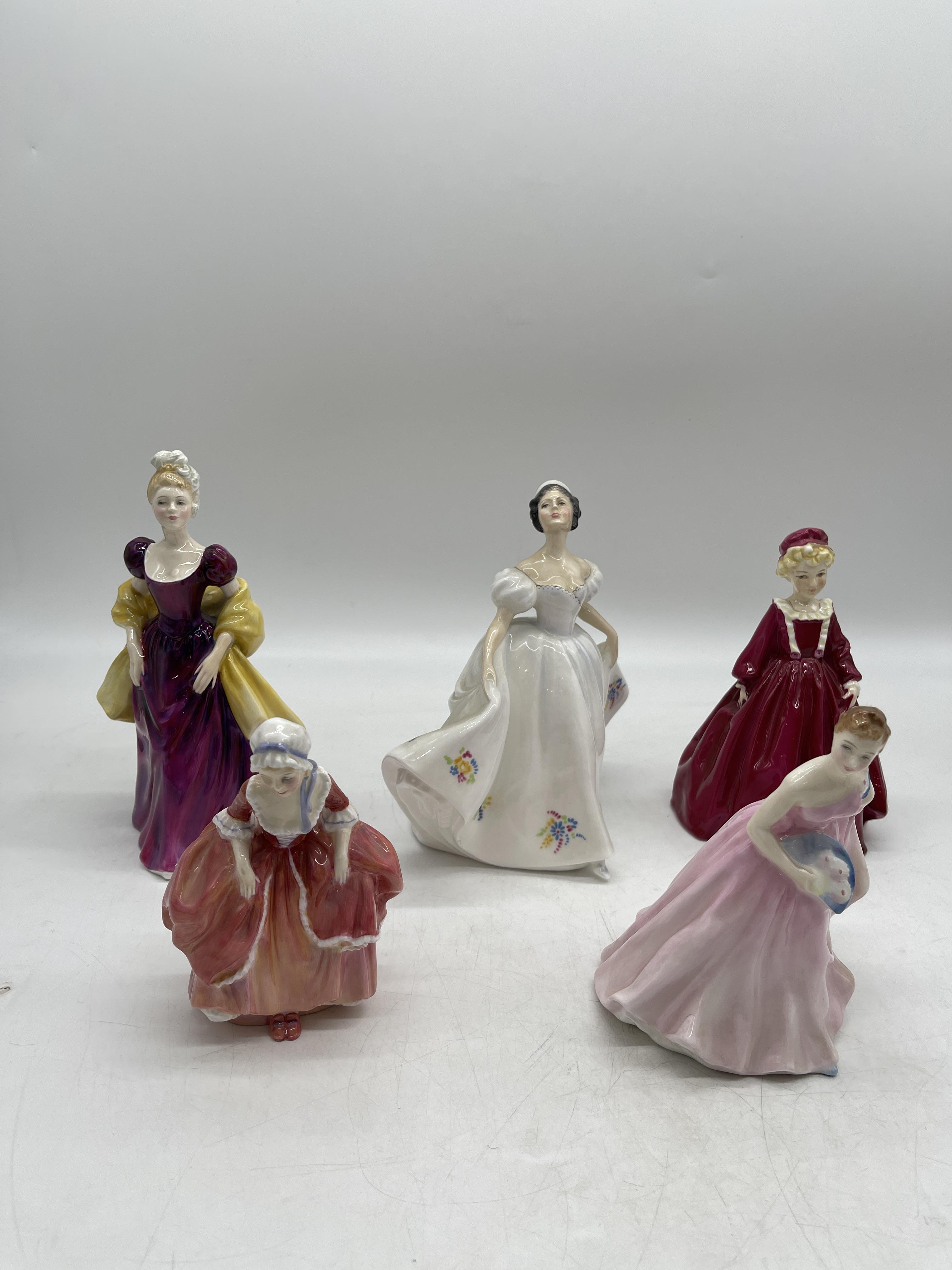 Pink Royal Doulton ceramic figurines