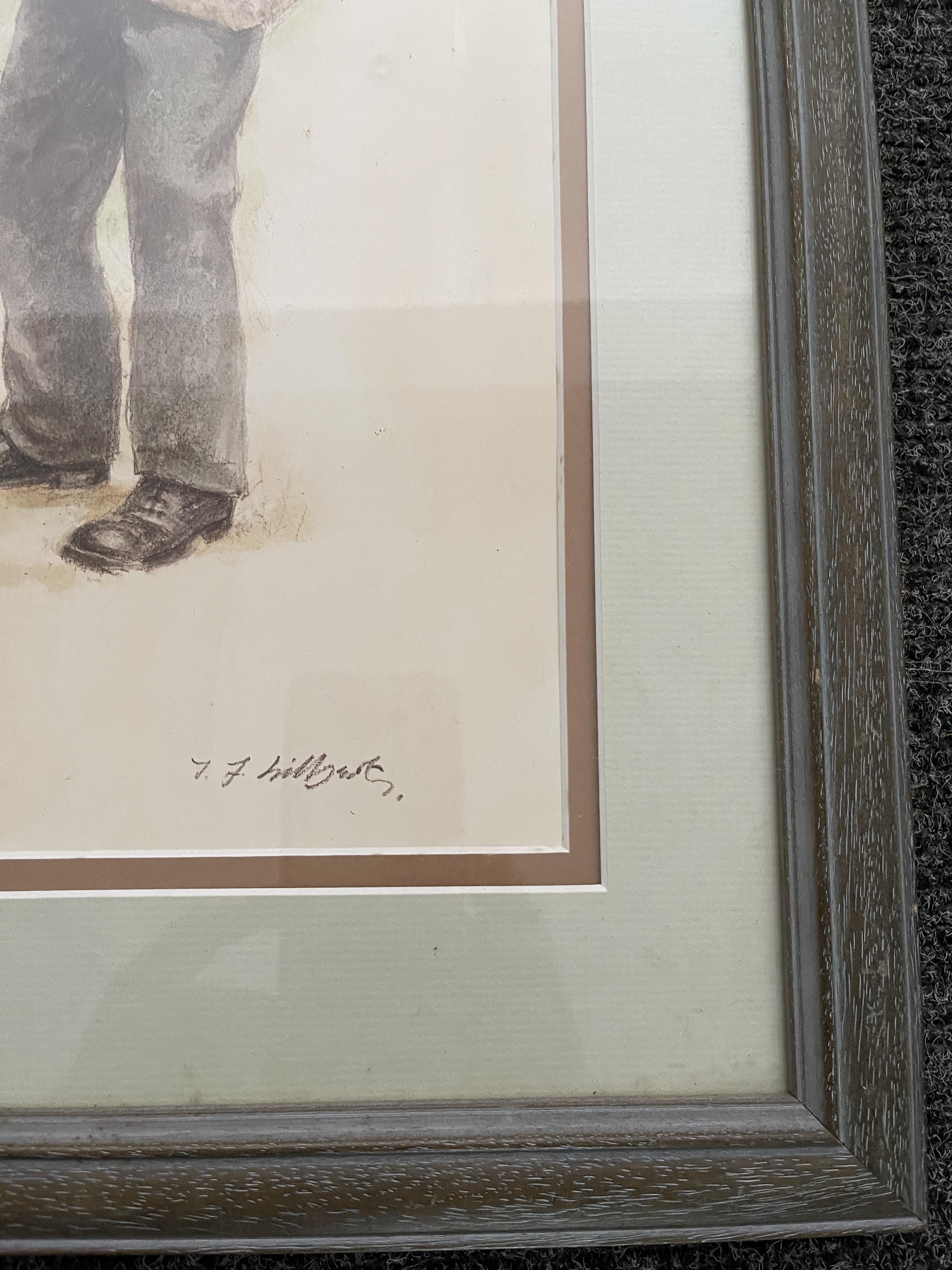 Signed Golf print ""Old John Morris"" - Image 6 of 12