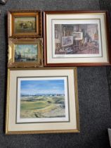 Four Prints include Jacobus Storck, Millet Jean Fr