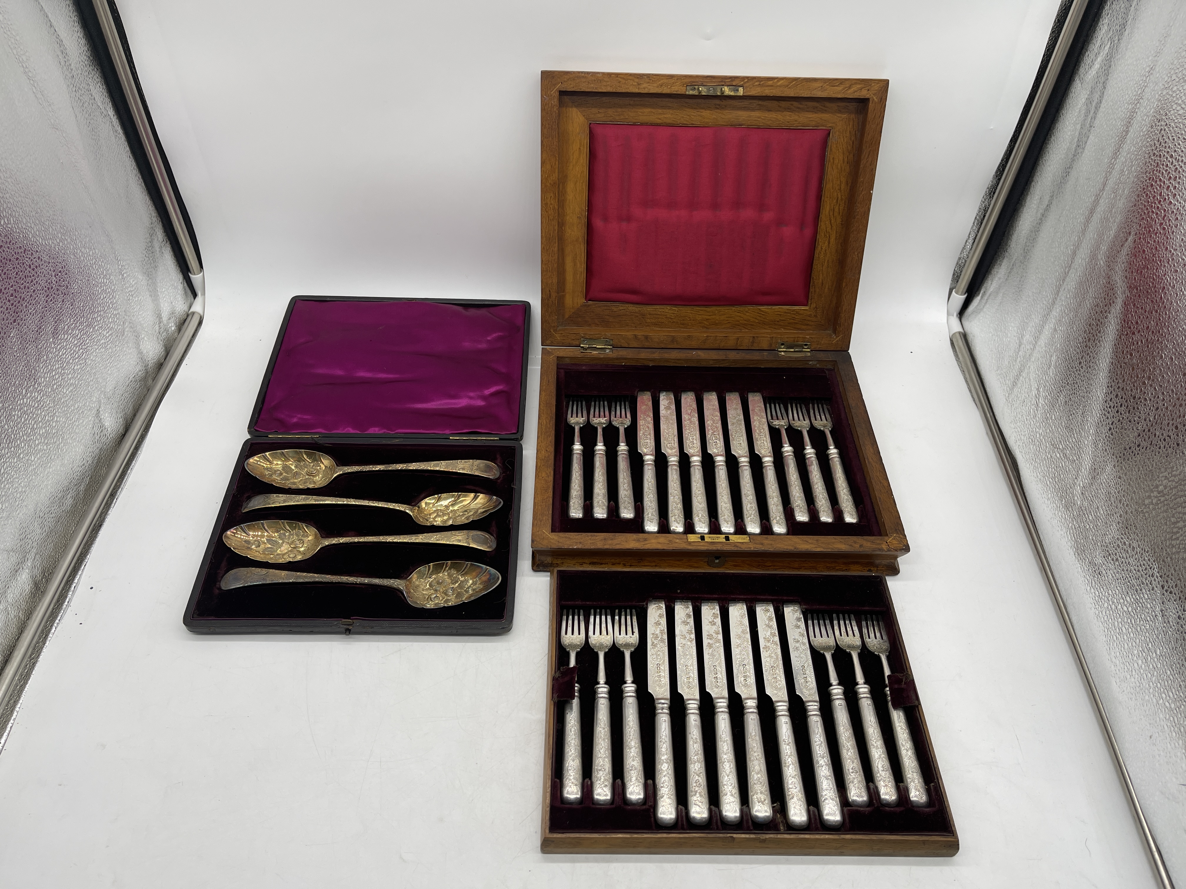 Two Silver Cutlery sets